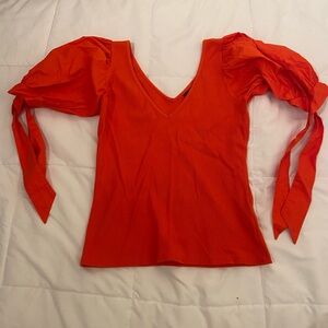 Red/orange top from anthropology